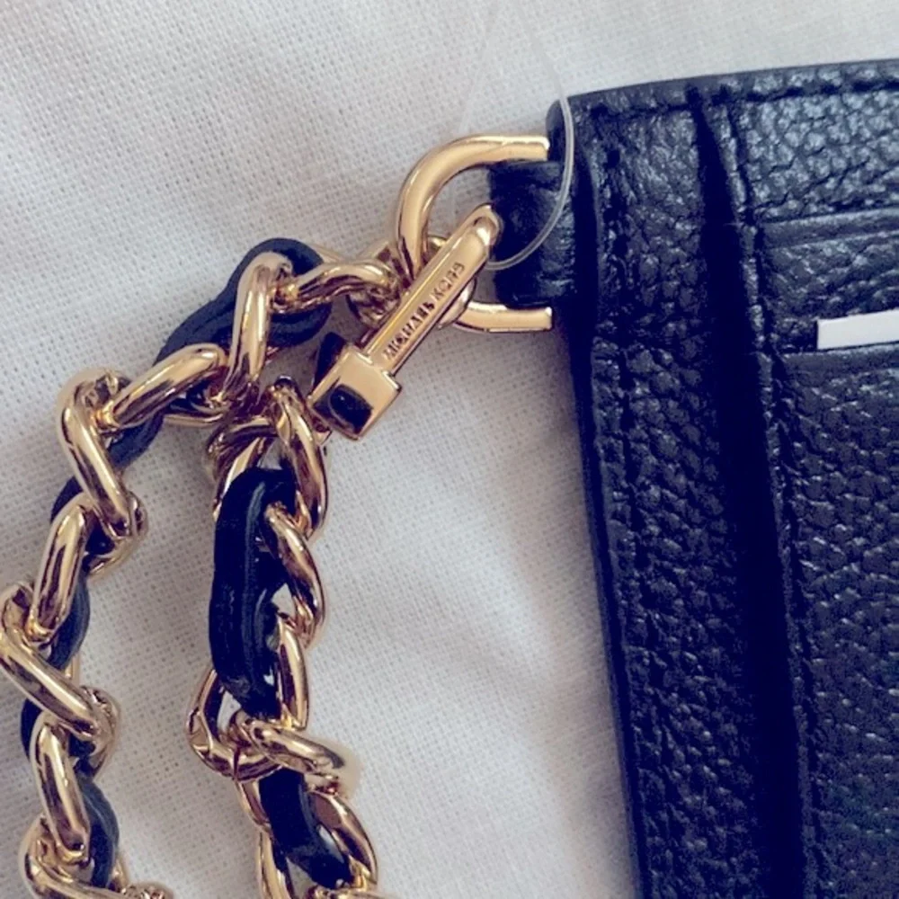 New- Micheal Kors key & card holder with attached chain